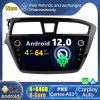 Hyundai i20 Android 12.0 Autoradio GPS Navigationsysteme mit Touchscreen Bluetooth Freisprecheinrichtung Mikrofon SWC DAB CD SD USB WiFi TV OBD2 Carplay Android Auto - Android 12 Autoradio DVD Player GPS Navigation Speziell für Hyundai i20 (2014-2017)
