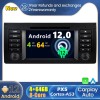 BMW X5 E53 Android 12.0 Autoradio GPS Navigationsysteme mit Touchscreen Bluetooth Freisprecheinrichtung Mikrofon SWC DAB CD SD USB WiFi TV OBD2 Carplay Android Auto - Android 12 Autoradio DVD Player GPS Navigation Speziell für BMW X5 E53 (2000-2007)