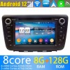 Suzuki Baleno Android 12.0 Autoradio GPS Navigationsysteme mit 8-Core 8GB+128GB Touchscreen Parrot Bluetooth Lenkradfernbedienung Mikrofon DAB SD USB WiFi 4G-LTE DSP CarPlay - 7" Android 12.0 Autoradio DVD Player GPS Navigation für Suzuki Baleno (Ab 2016)