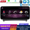 Mercedes W204 Android 13.0 Autoradio GPS Navigationsysteme mit 8-Core 8GB+256GB Touchscreen Bluetooth Freisprecheinrichtung DAB DSP SWC 4G-LTE WLAN CarPlay - 12,5" Android 13 Autoradio DVD Player GPS Navigation Stereo für Mercedes C-Klasse W204 (2007-2011