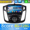 Ford Focus 3 Android 12.0 Autoradio GPS Navigationsysteme mit 8-Core 8GB+128GB Touchscreen Parrot Bluetooth Lenkradfernbedienung Mikrofon DAB USB WiFi 4G-LTE DSP CarPlay - 9" Android 12.0 Autoradio DVD Player GPS Navigation für Ford Focus 3 MK3 (2012-2018