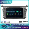 Toyota RAV4 Android 13.0 Autoradio GPS Navigationsysteme mit Octa-Core 4GB+64GB IPS Touchscreen Bluetooth Lenkradfernbedienung DAB DSP USB WiFi 4G-LTE Wireless CarPlay - 7" Android 13 Autoradio DVD Player GPS Navigation Stereo für Toyota RAV4 (2013-2018)