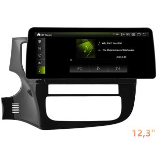 Android Radio zum Nachrüsten für Mitsubishi Outlander 3 (GF0) (2013–2018) – 10,88" oder 12,3" QLED Display mit DAB+, CarPlay, Android Auto, Bluetooth-Freisprecheinrichtung & Rückfahrkamera
