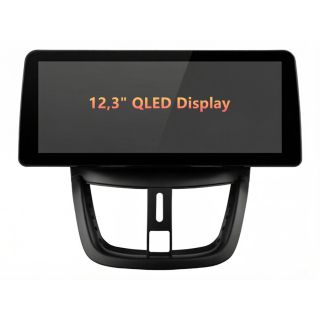 Android Radio zum Nachrüsten für Peugeot 207 207CC 207SW (2006–2016) mit 12,3" QLED Display, DAB+, CarPlay-1