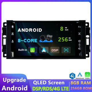 Chrysler Sebring (JS) (2007–2010) Android Radio Upgrade mit DAB+, CarPlay, Android Auto, Bluetooth-Freisprecheinrichtung, Rückfahrkamera, Handy-Verbindung und 7" IPS Display