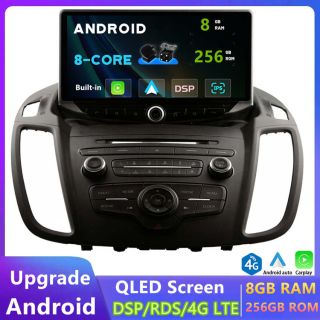 Ford C-Max/Grand C-Max MK2 (2010–2020) Android Radio Nachrüsten mit CarPlay DAB+ QLED Display-1