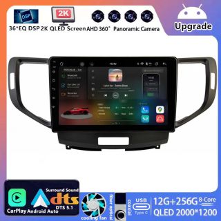 Für Honda Accord 8 (2008–2012): 9 Zoll 2K QLED Android Radio mit DAB+ & CarPlay