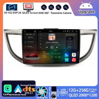 Für Honda CR-V CRV IV (2012–2016): 10,1 Zoll 2K QLED Android Radio mit DAB+ & CarPlay