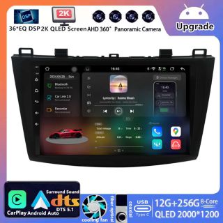 Mazda 3 BL (2010–2013) Android Autoradio Upgrade mit DAB+ CarPlay Android Auto-1