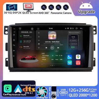 Smart Fortwo 451 (2007–2010) Android Autoradio Upgrade mit DAB+ CarPlay Android Auto-1