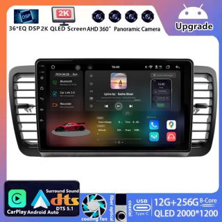 Für Subaru Legacy 4 (BL/BP) (2003–2009): 9 Zoll 2K QLED Android Radio mit DAB+ & CarPlay