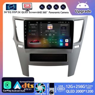 Für Subaru Outback 4 (BR/BM) (2009–2014): 9 Zoll 2K QLED Android Radio mit DAB+ & CarPlay