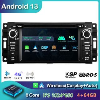 6,2" Android 14 Autoradio DVD Player GPS Navigation Stereo für Dodge Grand Caravan 5 (2008-2020)-1