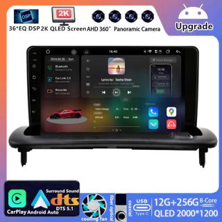 Für Volvo C70 II Cabrio (2006–2013): 9 Zoll 2K QLED Android Radio mit DAB+ & CarPlay