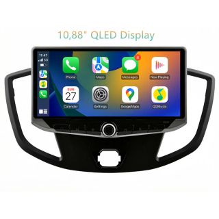 Android Radio zum Nachrüsten für Ford Tourneo Custom MK1 (ab 2012) – 10,88" oder 12,3" QLED Display mit DAB+, CarPlay, Android Auto, Bluetooth-Freisprecheinrichtung & Rückfahrkamera