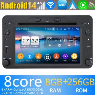 6,2" Android 14 Autoradio GPS Navi DVD Player Kopfeinheit für Alfa Romeo Brera (2005-2011)-1