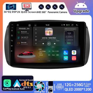 Smart Fortwo 453 (2014–2019) Android Autoradio Upgrade mit DAB+ CarPlay Android Auto-1