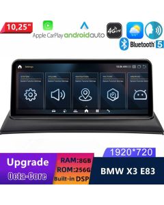 BMW X3 E83 (2003-2010) Android 14.0 Autoradio mit Navi GPS Upgrade 10,25" Display CarPlay Android Auto-1