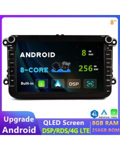 VW Golf 6 (2008–2013) Android Radio Upgrade mit DAB+, CarPlay, Android Auto, Bluetooth-Freisprecheinrichtung, Rückfahrkamera, Handy-Verbindung und 9" IPS Display