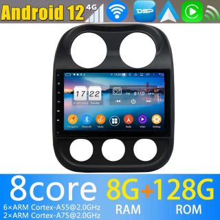 Jeep Compass (2010-2016) Android Radio Nachrüsten CarPlay Android Auto DAB-1