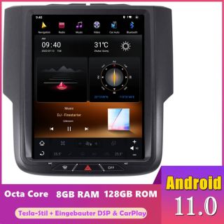 Dodge RAM 1500 Gen.4 (ab 2013) Tesla-Stil Android Radio Upgrade 10,4 Zoll Display