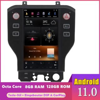 Ford Mustang VI (2015-2022) Tesla-Stil Android Radio Upgrade mit DAB+ CarPlay Android Auto-1
