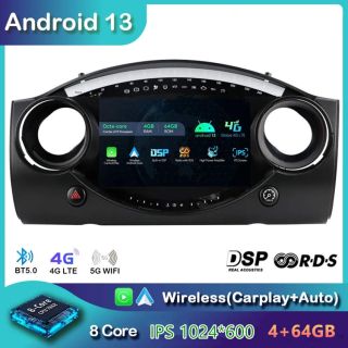 9" Android 14 Autoradio DVD Player GPS Navigation Stereo für MINI Cooper R50/R52/R53 (2000-2007)-1