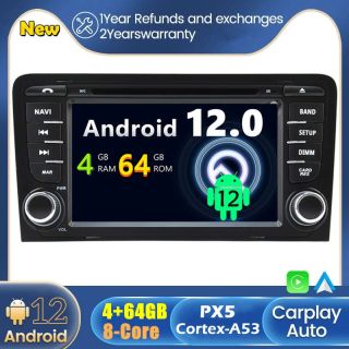 Audi A3 S3 RS3 (2003-2013) Android Autoradio mit Rückfahrkamera CarPlay Android Auto-1