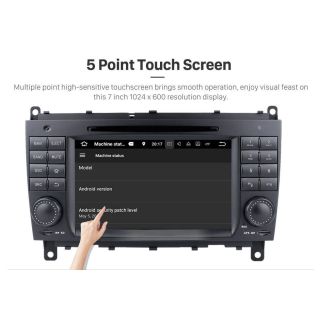 Android Radio zum Nachrüsten für Mercedes CLK W209 (2005-2012) mit 7 Zoll Display