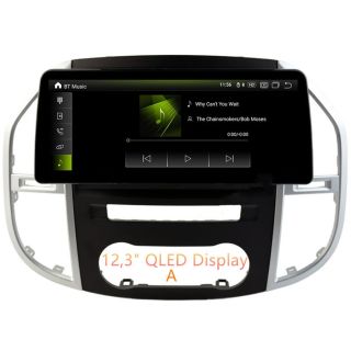 Android Radio zum Nachrüsten für Mercedes Vito W447 (2014–2020) – 10,88" oder 12,3" QLED Display mit DAB+, CarPlay, Android Auto, Bluetooth-Freisprecheinrichtung & Rückfahrkamera