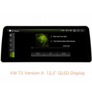 Android Radio zum Nachrüsten für VW T5 (Transporter, Multivan, Caravelle, 2003–2016) – 10,88" oder 12,3" QLED Display mit DAB+, CarPlay, Android Auto, Bluetooth-Freisprecheinrichtung & Rückfahrkamera