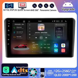 Für Audi A3 S3 RS3 8P (ab 2003): 9 Zoll 2K QLED Android Radio mit DAB+ & CarPlay