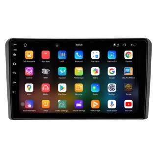 Für Audi A3 S3 RS3 8P (ab 2003): 9 Zoll 2K QLED Android Radio mit DAB+ & CarPlay