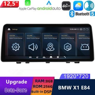 BMW X1 E84 (2009-2015) Android Autoradio Upgrade mit 12,5 Zoll Display