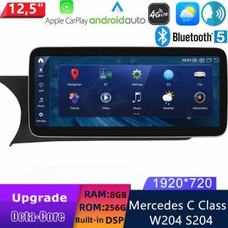 Mercedes C-Klasse (W204/S204/C204) (2011-2015) NTG 4.5 Android Radio Nachrüsten mit 14,6 Zoll 4K Display