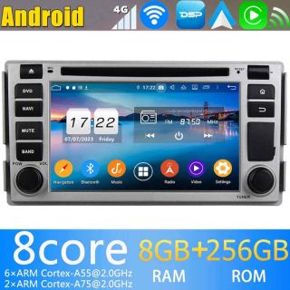 Hyundai Santa Fe 2 CM (ab 2006) Android Radio mit Rückfahrkamera CarPlay DAB+ Display-1