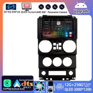 Jeep Wrangler JK (2007–2011) Android Autoradio Upgrade mit DAB+ CarPlay Android Auto-1