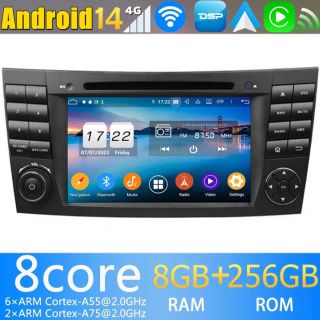 Mercedes W211 (2002-2008) Android Radio Nachrüsten mit DAB+ CarPlay Android Auto-1