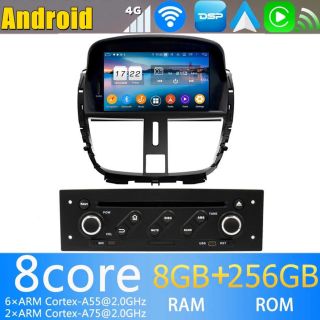 Peugeot 207/207CC/207SW Android Radio zum Nachrüsten mit DAB+, Android Auto, CarPlay-1