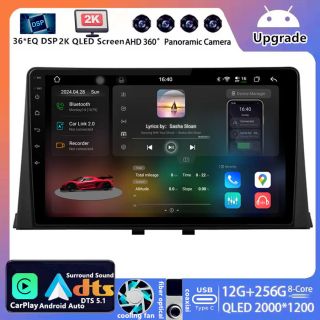 Peugeot Rifter (2018–2024) Android Autoradio Upgrade mit 2K QLED Display