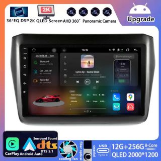 Für Suzuki Swift 6 (RZ/AZ) (2017–2024): 9 Zoll 2K QLED Android Radio mit DAB+ & CarPlay