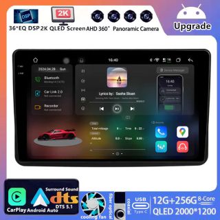 Fiat Panda II (169) (2003–2012) Android Autoradio Upgrade mit 2K QLED Display