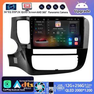 Mitsubishi Outlander 3 (GF0) (2012–2018) Android Autoradio Upgrade mit 2K QLED Display