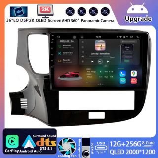 Mitsubishi Outlander 3 (2018–2022) Android Autoradio Upgrade mit DAB+ CarPlay Android Auto-1