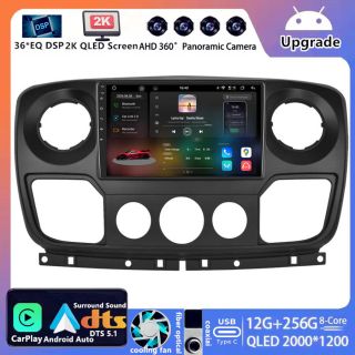Opel Movano B (2010–2019) Android Radio Nachrüsten Android Auto CarPlay DAB+-1