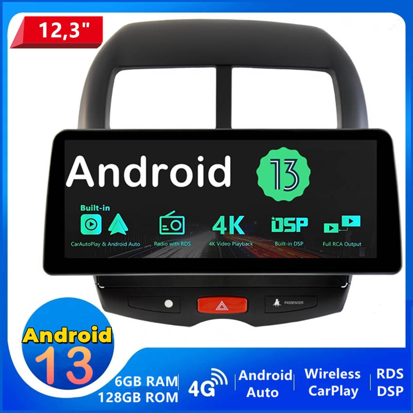 Autoradio Android 9" Pour Citroën C4 2004-2009 - 4G+64G, Carplay/Android Auto, GPS, WiFi, Caméra De Recul