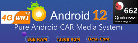 Autoradio Android 12.0 für Audi S4 RS4-6