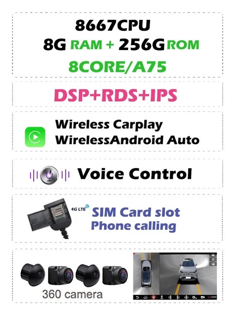 Autoradio Android 12.0 für Toyota RAV4-1
