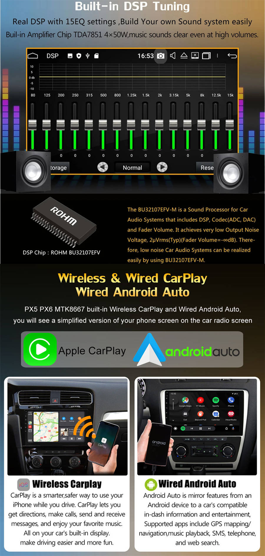 Autoradio Android 12.0 für BMW X5 E53-6