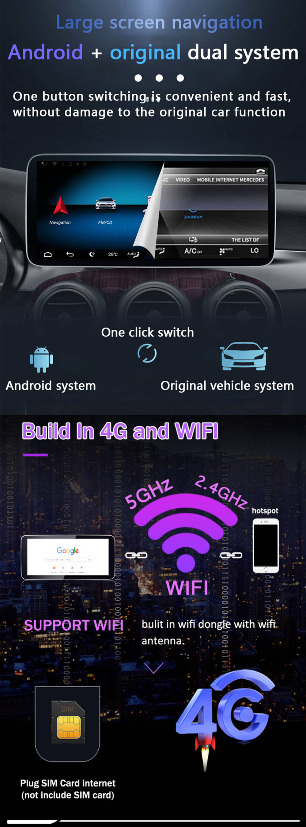 Android 11.0 für Mercedes ML W166-4